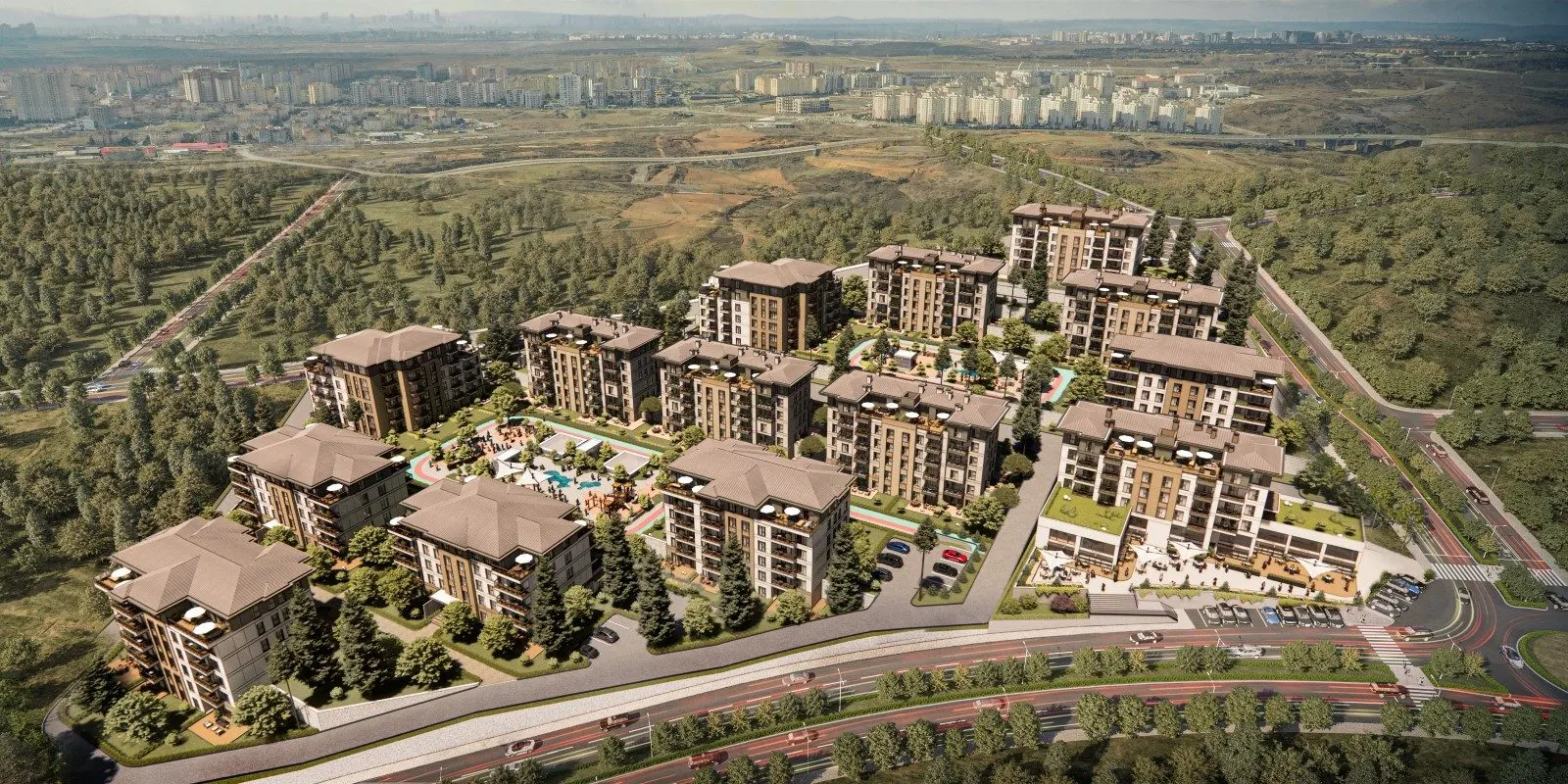 Aerial view of Nezihpark Bahcekent