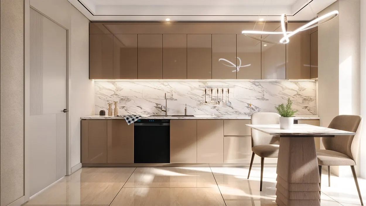 Kitchen in a Nuve Basaksehir apartment