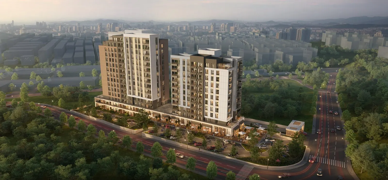 Aerial view of Odak Istanbul