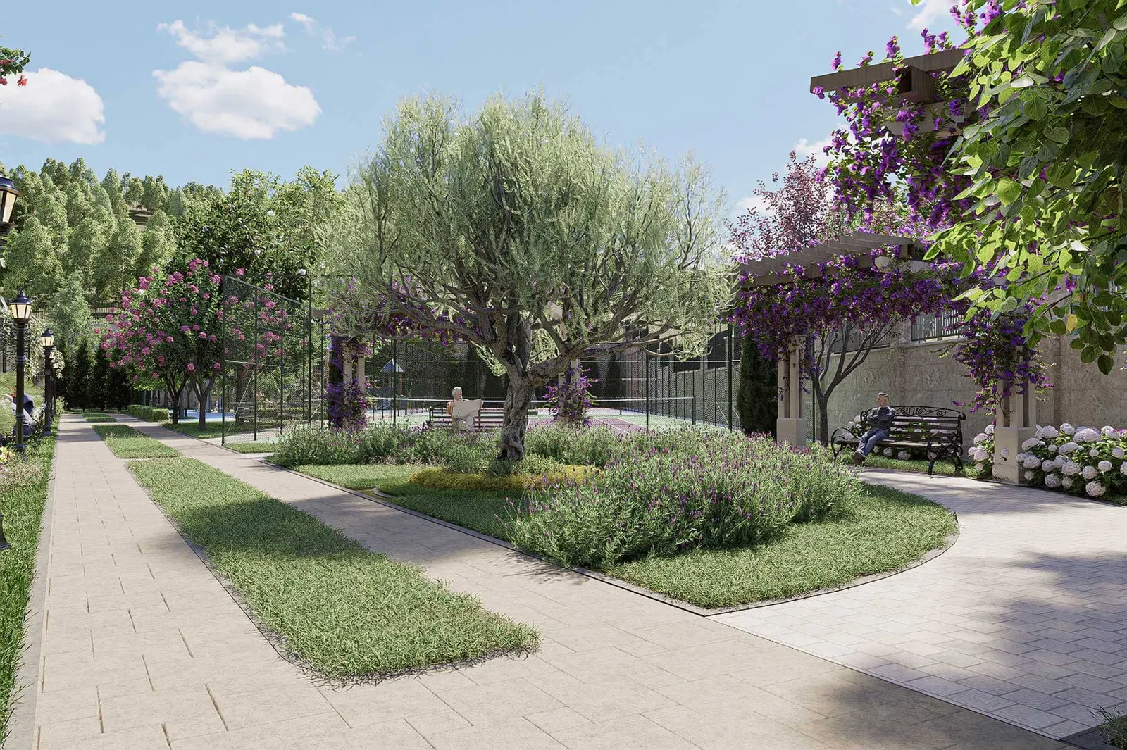 Garden paths at Palace Istanbul Beylerbeyi