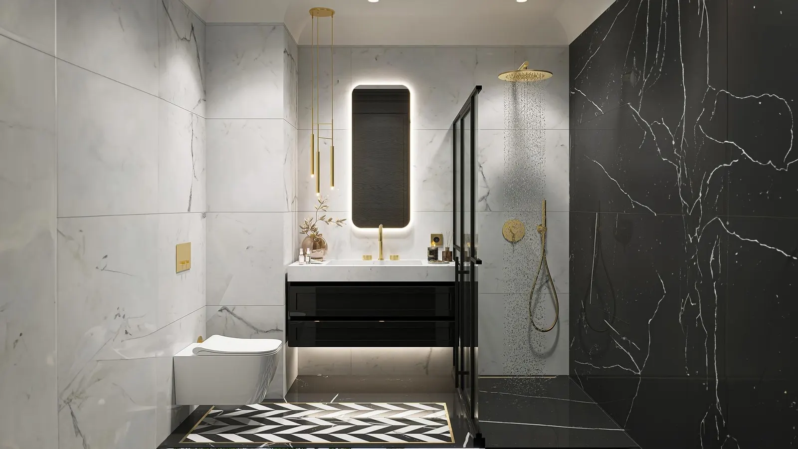 Bathroom in a Palace Istanbul Beylerbeyi apartment