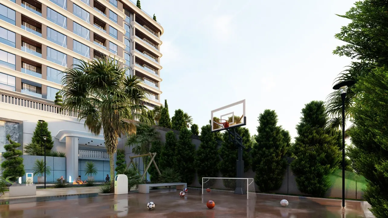 Basketball and football court at Panaroma Altinoluk