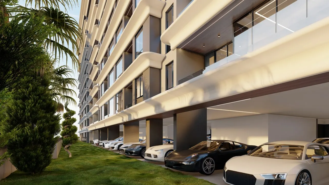 Parking beneath a Panaroma Altinoluk block