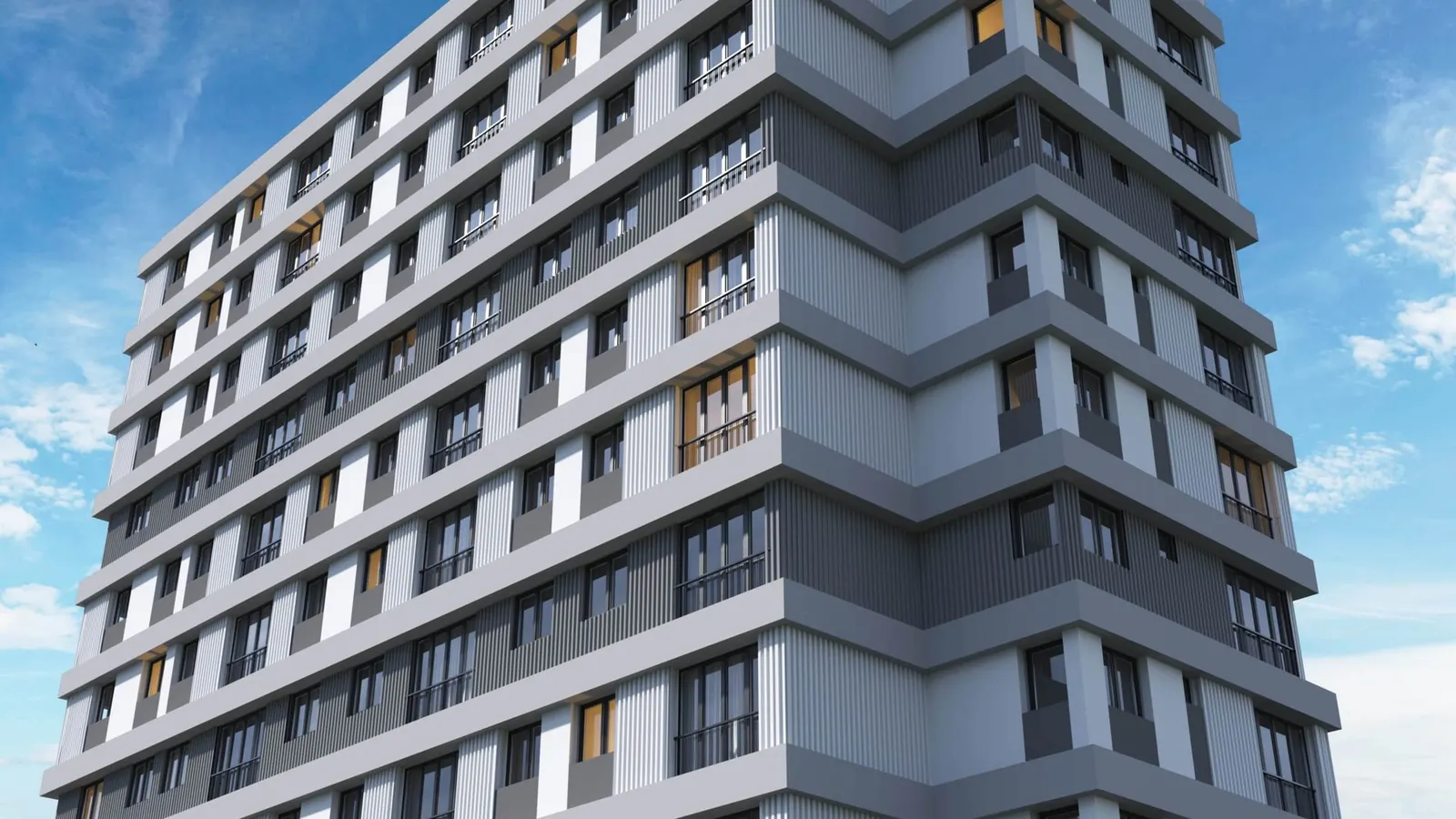 Facade of the Pelit Levent tower from below