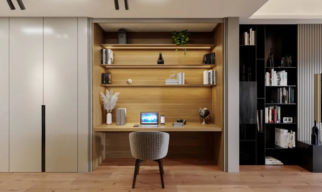 Work corner of a Polat Akatlar apartment
