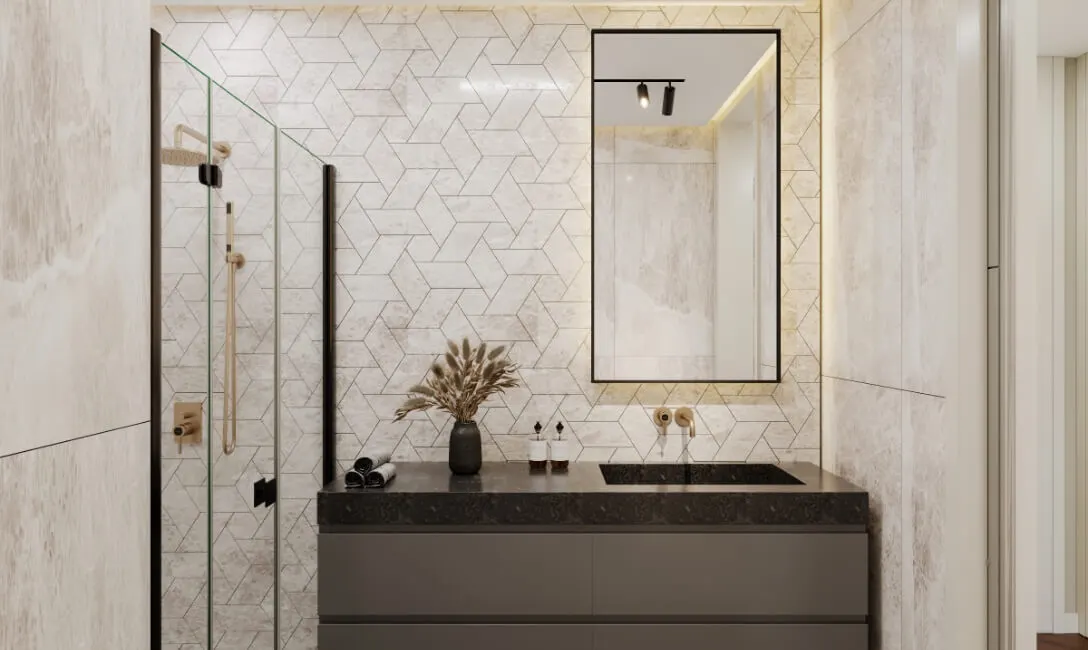 Bathroom of a Polat Akatlar apartment