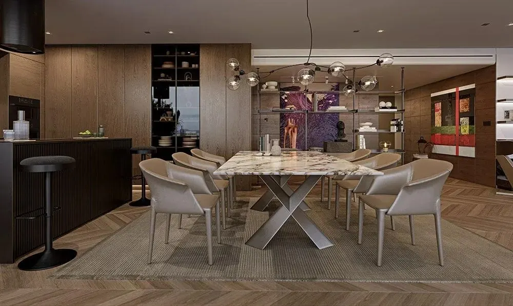 Dining area of a Polat Levent Exclusive residence