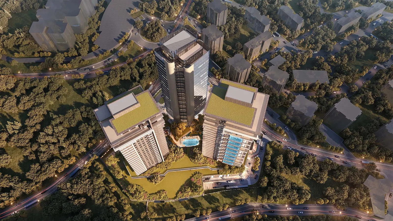 Prime Tower Maslak from above