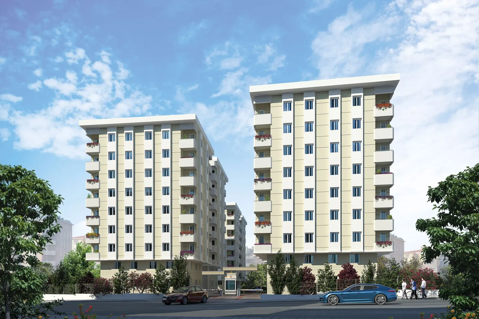 Renova Evleri blocks seen from the street