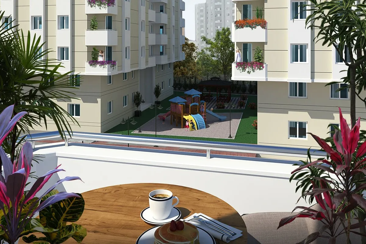 Children's playground between the Renova Evleri blocks