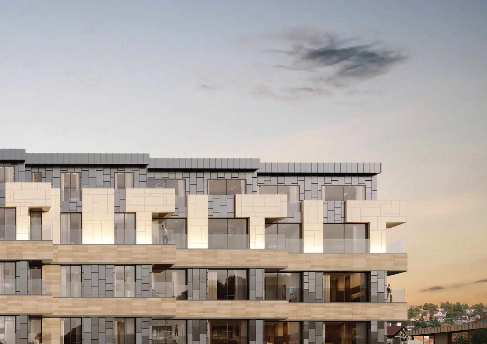 Residential floors and balconies of Seba Center Residences