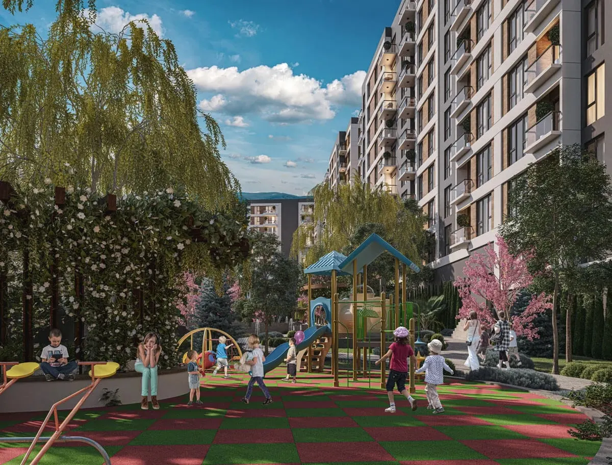 Children's playground at Siltas Cadde