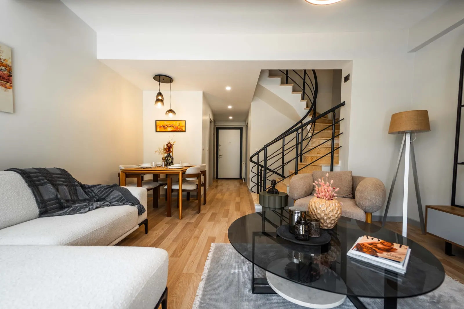 Living and dining area in a Sylvana Istanbul villa