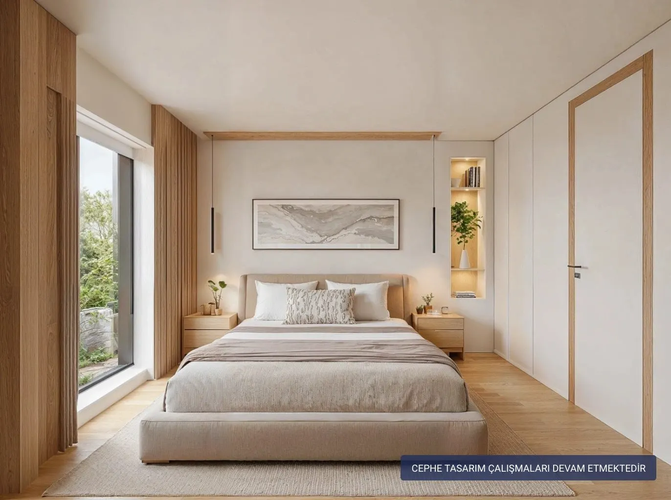 Bedroom of a Tasyapi Sisli apartment