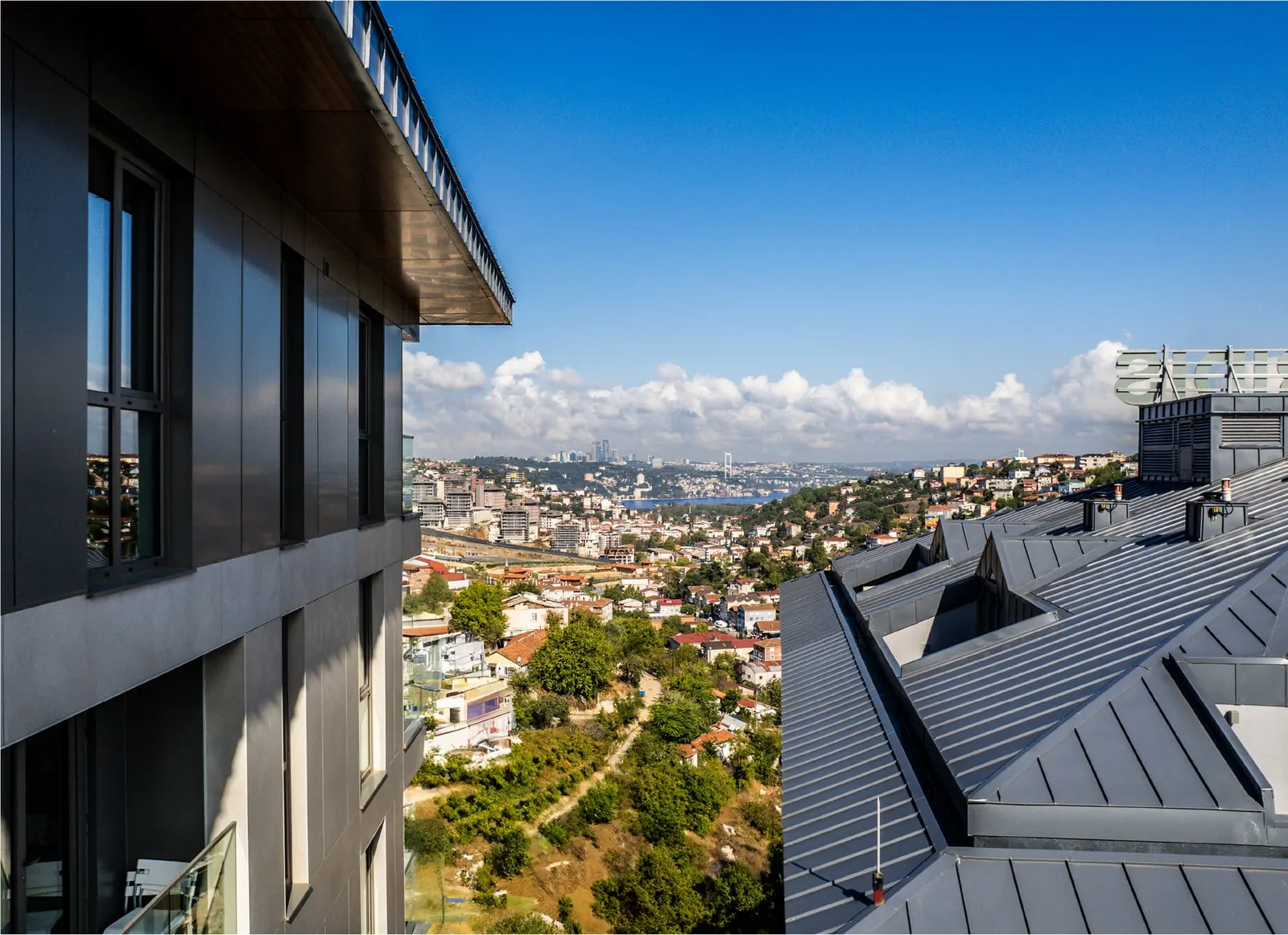 View toward the Bosphorus from a Viridis Cengelkoy balcony