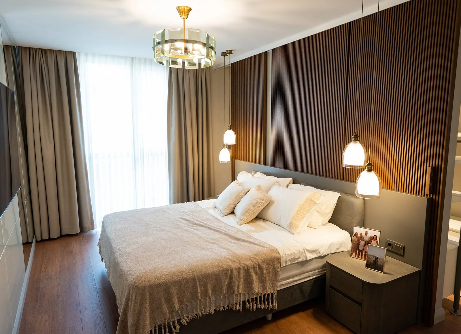 Main bedroom in a Viridis Cengelkoy apartment