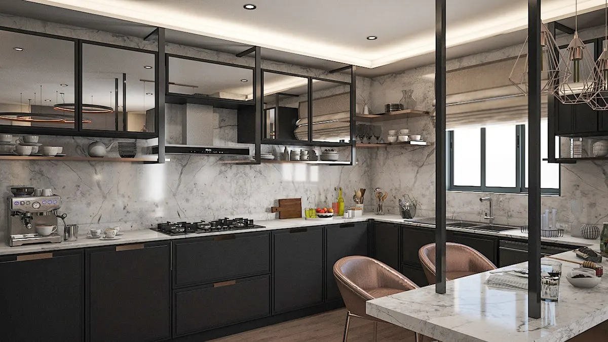 Kitchen in a Viva Perla apartment