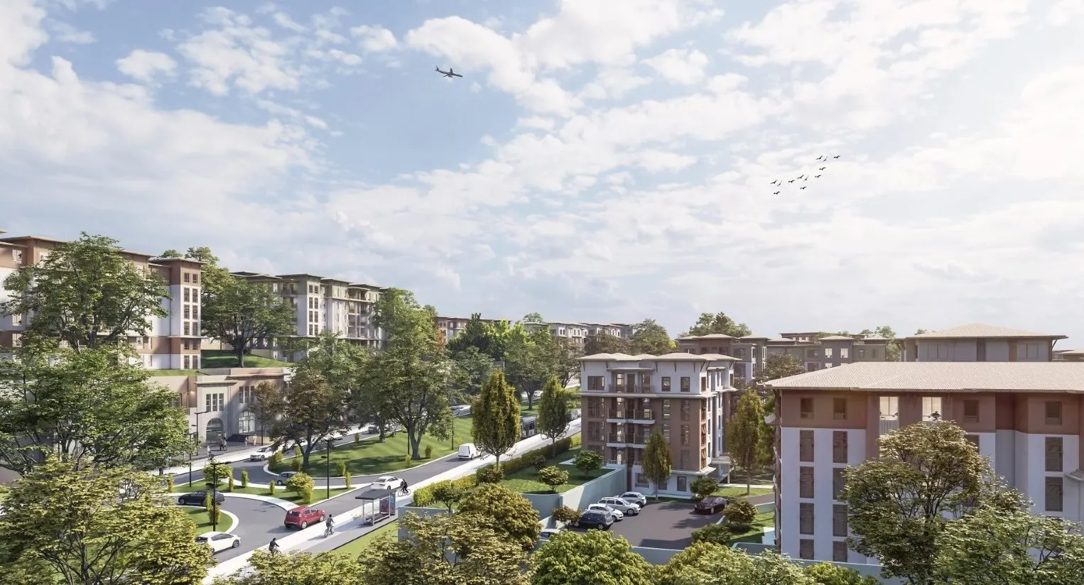 Low-rise blocks of Yenisehir Evleri Arnavutkoy